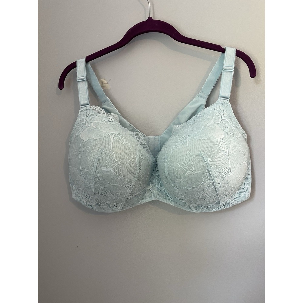 Torrid Curve Plus Size Balconette Underwire Lightly Lined Lace Floral Bra 42F